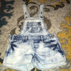 Girls short overalls size 7